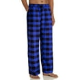 thumbnail image 1 of Pijama para hombre a cuadros, pantalones de dormir con cordón, suave y cómoda ropa de dormir con bolsillos, 1 of 2