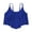 S10-Blue, variant on Swimwear For Womens Bikini Tops Full Coverage Tankini Top Double Layer Swim Bras Flounce Bathing Suit Tops With Ruffled L Black