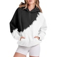 thumbnail image 2 of Cathalem Sweat à Capuche en Polaire pour Femmes, Vêtements d'Automne, Blanc L, 2 of 4