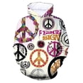 thumbnail image 4 of Sudadera con capucha con símbolo de la paz y la bandera impresa en 3D para hombre, sudadera con patrón colorido, moda informal, otoño, jerséis de gran tamaño, mangas largas, 4 of 5