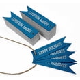 thumbnail image 3 of Inkdotpot Silver Foil Paper Hang Tags Happy Holiday Favor Tags 50 Pieces, 3 of 6