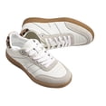 thumbnail image 4 of LUCKY STEP Classic Retro Sneakers Fashion Casual Shoes,White&Beige,Womens, 4 of 6