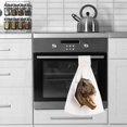 thumbnail image 6 of Hanging Towels 1 Pcs, Dish Towels Dinosaur Break Out of Wall Absorbent Hand Towels with Hanging Loop Washcloth for Bathroom Kitchen, 6 of 6