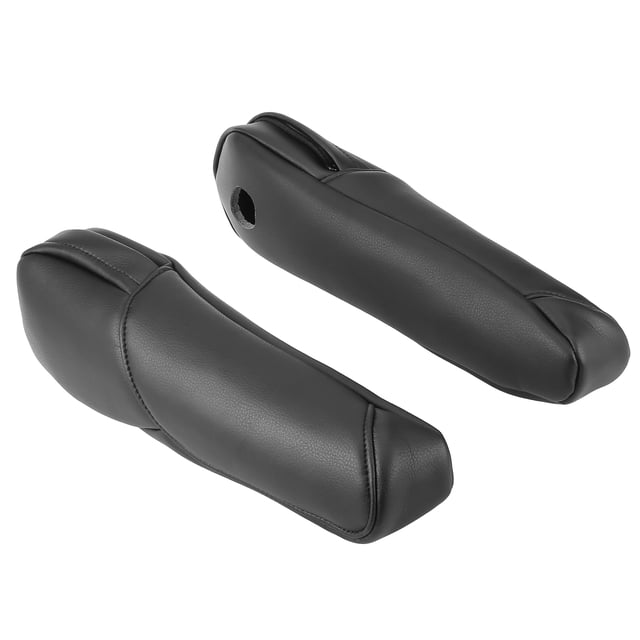 1 Par Delantero Asiento Cubierta Apoyabrazos Recambio para Automóvil Negro