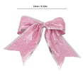thumbnail image 2 of BJUTIR Christmas Decorations 13Cm Full Onion Powder Christmas Bow Christmas Decorations Christmas Tree Decoration Pendant Christmas Small Bow, 2 of 6