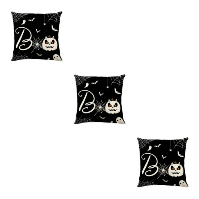 Guardoinrt Breathable And Soft Halloween Throw Pillow Covers For Haunting Decor Durable JYM328-3 3Set