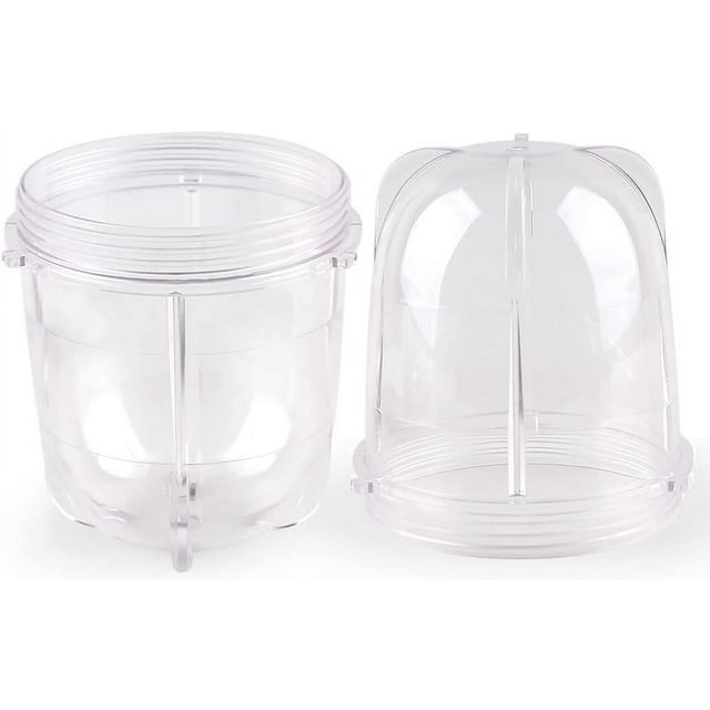 Replacement Parts Short Cups,Compatible with Original Magic Bullet Blender Juicer MB1001 250W (2 Pack)