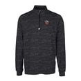 thumbnail image 2 of Men's Cutter & Buck Black Fort Wayne TinCaps Traverse Camo Print Stretch Quarter-Zip Pullover Top, 2 of 3