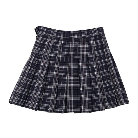 2-12 Years Girls Pleated Plaid Skorts A Line High Waist Skirt Mini Uniform Skirt Tennis Skirt Shorts