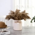 thumbnail image 6 of White Ceramic Vase, Decorative Flower Vase, Farmhouse Terracotta Vases for Home Decor, Rustic Vintage Vases for Living Room, Kitchen, Bedroom, Office, Coffee Table, 18CM, 6 of 9