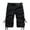 Black, variant on Mens Cargo Shorts Qiggri Men's Plus Size Cargo Shorts Multi-Pockets Relaxed Summer Beach Shorts Pants