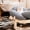 Gray, variant on Elevated Pet Sofa Wooden Cushioned Lounge Chair Deep Blue For Indoor Cats and Small Dogs