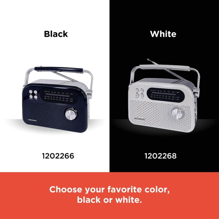 RadioShack AM/FM/SW 3-Band Vintage Radio with Bluetooth function and USB/TF ports