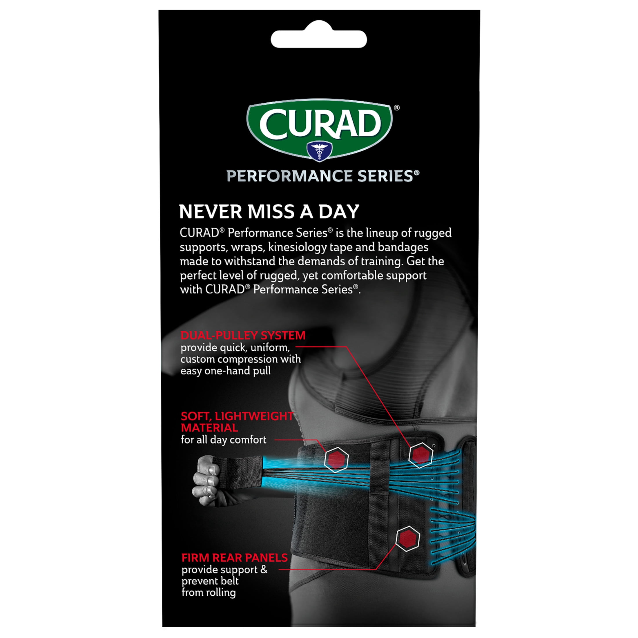 CURAD® Performance Series® Back Support, Dual-Pulley System, Universal