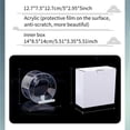 thumbnail image 4 of Comedero Para Pájaros Colgante Comedero Para Pájaros Cilíndrico Comedero Para Pájaros De Acrílico Transparente Recipiente Práctico Para Alpiste Con Cadena De Hierro Ventosa Apertura Grande Para Eigraketly PT000919-00, 4 of 6