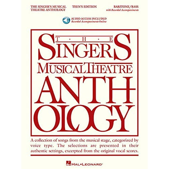 Pre-Owned The Singer's Musical Theatre Anthology - Teen's Edition: Baritone/Bass Book with Online Audio (Singers Musical Theater Anthology: Teen's Edition) Paperback