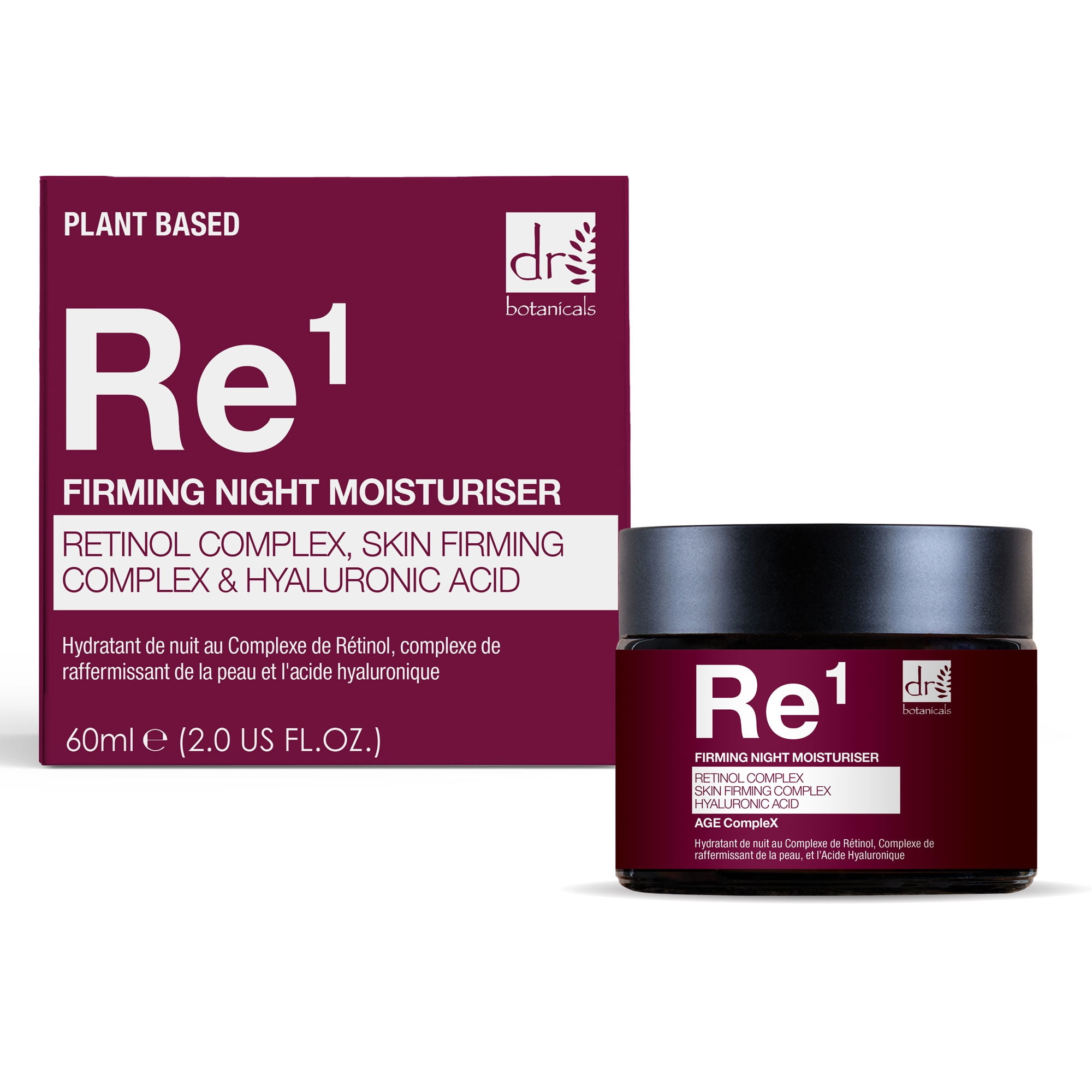 Dr Botanicals Retinol Night Moisturizer with Hyaluronic Acid & Firming Complex, Anti-Aging Face Cream for Fine Lines & Wrinkles, 60ml