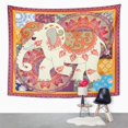 thumbnail image 2 of REFRED Vintage with Cute Cartoon Elephant Flower Mandala and Paisley in Patchwork Wall Art Hanging Tapestry Home Decor for Living Room Bedroom Dorm 51x60 inch, 2 of 2