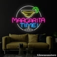 thumbnail image 4 of Glowneon Margarita Time Neon Sign, Margarita Led Sign, Bar Club Lounge Party Decor, Bar Neon Sign, 4 of 5