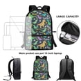 thumbnail image 5 of Uorisanigo Dinosaur Football Kids Backpack School for Preschool Kindergarten Elementary Girls Boys 17 inch Casual Laptop Bag Bookbag Fashion Accessory Multifunctional Large Capacity, 5 of 6