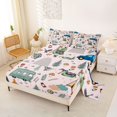 thumbnail image 2 of Erosebridal Camping Accessories Queen Sheet Sets 4 Pieces for Boys Girls,Adventure Theme Bed Set for Kids Teens,Super Cozy Room Decor, 2 of 5
