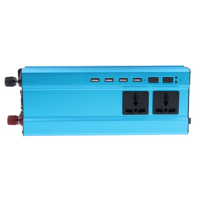 Inversor De Corriente Para Automóvil De 900 Vatios DC 12V A CA 220V Convertidor De Vehículo Con Adaptador Para Encendedor De Cigarrillos Y Clip De Bat Baoblaze inversor de corriente para cables de coche