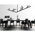 thumbnail image 2 of Avenue Lighting The Oaks Collection Modern Linear Chandelier Matte Black 12 12 Light Matte Painted, 2 of 5