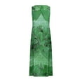 thumbnail image 4 of Uaswgudfs ​Summer Dresses for Women 2025 Sleeveless Flowy Maxi – Round Neck Casual Sundress with Pockets for Summer Green M, 4 of 5