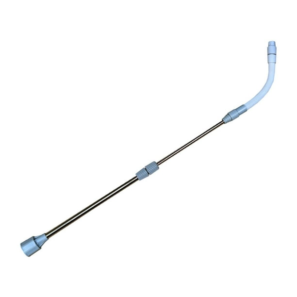 Boquilla de pulverización larga ajustable de 62 cm, genérica, compatible con accesorios de pulverizadores de bomba de mano. Gris