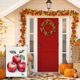 thumbnail image 5 of Fall Aesthetic Double Colored Flags Versatile Apples Fruits Watercolor Outdoor Garden Flag Durable Autumn Themed Porch Decor - for Porch Home Farmhouse Garden Outdoor 28x40 Inch, 5 of 6