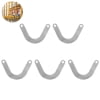 5pcs Valve Plate 59mm/2.32inch Metal Valve Plate Wide Current Valve Plate U Shaped Air Compressor Valve Plate Metal Air Compressor Accessory for Home