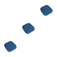 thumbnail image 1 of Transemion 1/2/3/5 Comfortable And Durable Chair Cushion For Extended Memory Cotton Chair Cushion Memory Cotton Pad blue-B 40*40cm 3PCS, 1 of 6