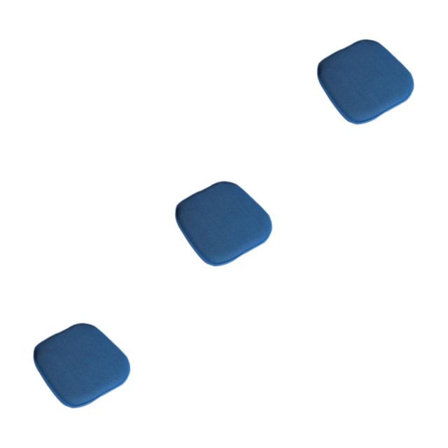 Transemion 1/2/3/5 Comfortable And Durable Chair Cushion For Extended Memory Cotton Chair Cushion Memory Cotton Pad blue-B 40*40cm 3PCS