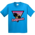 thumbnail image 3 of Inktastic California with Triangle and Palm Trees Youth T-Shirt, 3 of 5