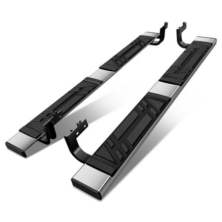 DNA Motoring 6.5" Side Step Nerf Bars Running Boards for 2009-2024 Dodge Ram 1500-3500 Regular Cab