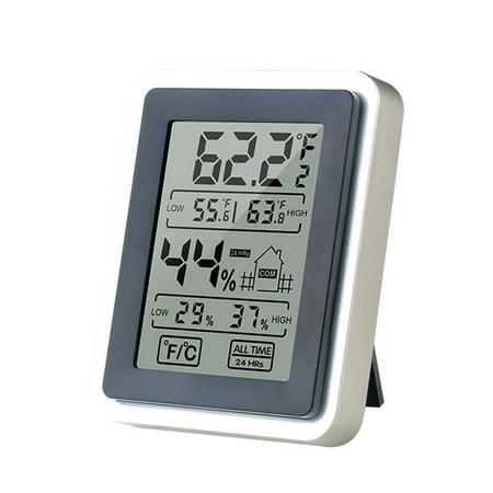 

Aibecy Large Touching Screen Digital Display Electric and Humidity Meter Indoor High Accurate Hygrothermograph
