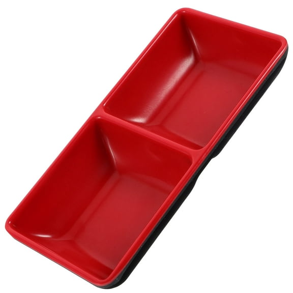 LEORX Dipping Sauce Tray Small Condiment Dish Rectangular Kitchenware for Family 1Pcs