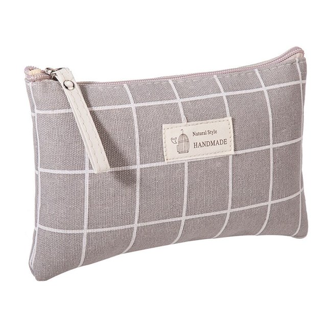 Bolsa de cosméticos de viaje para mujer, bolso de almacenamiento, monedero con cremallera, bolsas de maquillaje pequeñas, estuche de belleza de viaje, bolsa de embalaje Fivean unisex