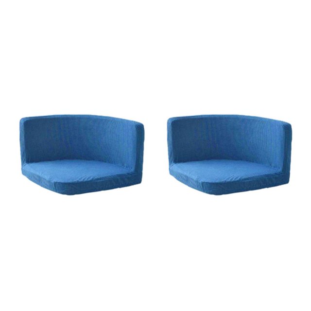 Maytalsory Soft And Durable Chair Cover Chairs With Style And Functionality Polyester Trilateral Chair Covers Multifunctional Grey blue 2Set