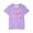 Purple, variant on Bxsruta Boys Girls Kids Print Short Sleeve T-Shirt, Soft Breathable Polyester Spandex Blend, Casual Everyday Wear
