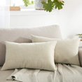 thumbnail image 2 of Almohadas de exterior para muebles de patio, fundas de almohada impermeables, cojín cuadrado de jardín, fundas de almohada de lino para patio, tienda de campaña, sofá, 18.0 x 18.0 in, 2 unidades, 2 of 6