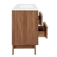 thumbnail image 4 of Modway Render 48" Modern Plastic Single Sink Bathroom Vanity in Walnut/White, 4 of 16