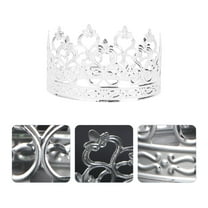 LOLIPPYY 1PC Crowns for Decoration in Silver for Kids Birthday Celebrations