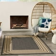 thumbnail image 2 of Nourison Horizon Indoor/Outdoor 6' x 9' Charcoal Modern Rug, 2 of 9