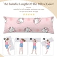 thumbnail image 5 of Hello Kitty Anime Body Pillow Cover Ultra Soft Microfiber Pillowcases with Hidden Zipper Closure 20x54inch, 5 of 5