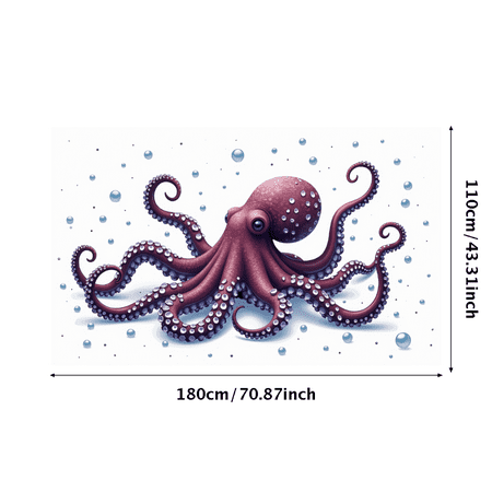 LUUFILx Octopus Theme Party Banner Backdrop Graphic Decoration Background Birthday Kids Ocean Party Supplies Aquarium Props Photography Underwater Scene