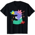 thumbnail image 1 of Disney Ariel Numbers 3Rd Third Birthday Party Gift T-Shirt All Size S-5XL, 1 of 4
