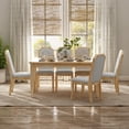 thumbnail image 2 of 7-Piece Farmhouse Dining Set Classic Rustic Table and 6 high-back design Chairs for Dining Room, Kitchen (Natural Wood Wash), 2 of 9