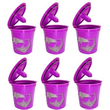 Keurig K-Cup Compatible Reusable Refillable Coffee Filter Pod, 6 Count