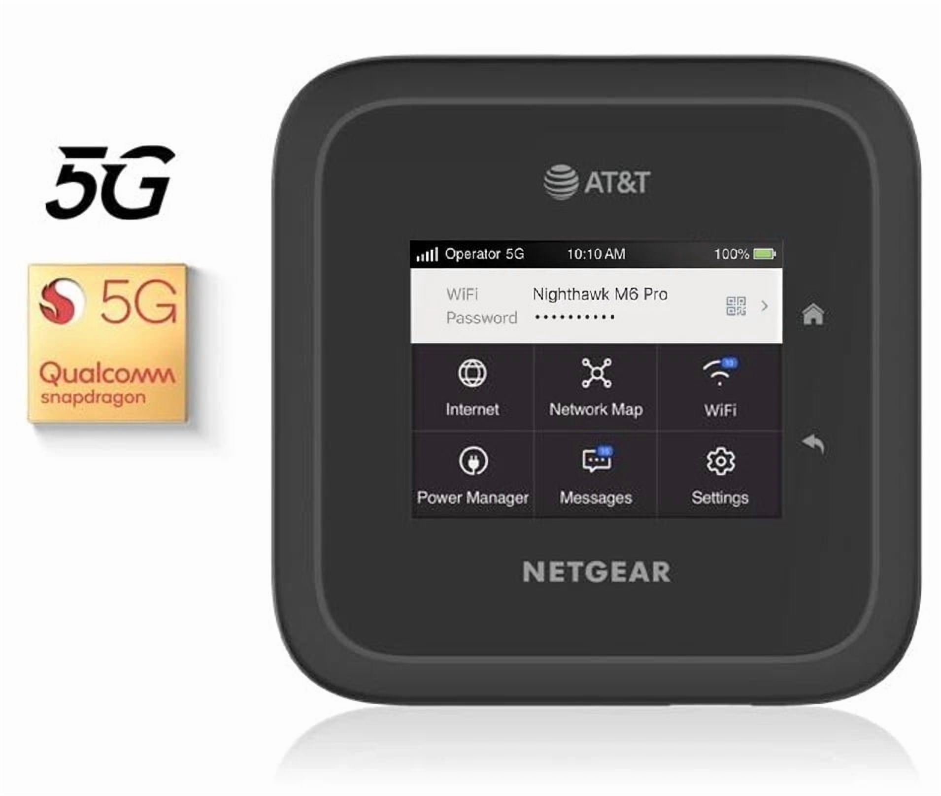 Netgear Nighthawk MR6500 M6 Pro Mobile Hotspot – WiFi 6E, AT&T & Unlocked (Used)